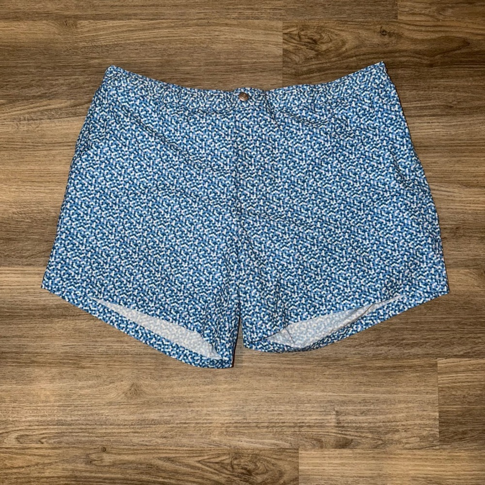 Peter Millar Crown Crafted Palma Dot Swim Trunks‎ Blue XXL
